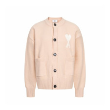 아미 남/녀 브이넥 가디건 - Ami Unisex V-neck Cardigan - amc9682x