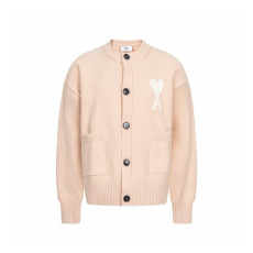 아미 남/녀 브이넥 가디건 - Ami Unisex V-neck Cardigan - amc9682x