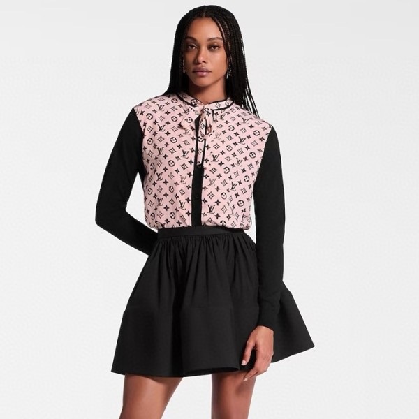 루이비통 여성 모노그램 가디건 - Louis vuitton Womens Monogram Cardigan - lvc7344x
