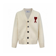 아미 남/녀 브이넥 가디건 - Ami Unisex V-neck Cardigan - amc9693x