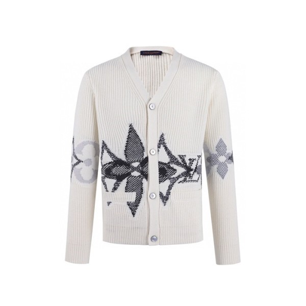 루이비통 남성 브이넥 가디건 - Louis vuitton Mens V-neck Cardigan - lvc9705x