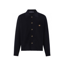 베르사체 남성 블랙 폴로 가디건 - Versace Mens Polo Cardigan - vec9711x