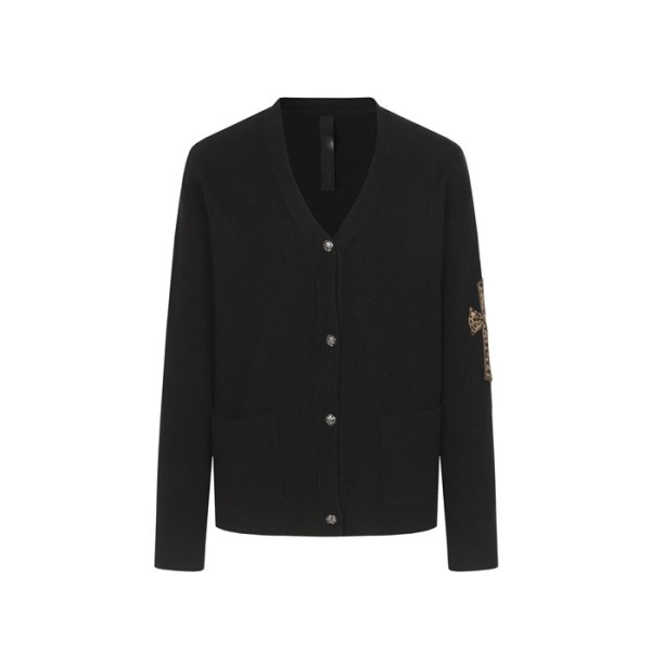 크롬하츠 남성 브이넥 가디건 - Chrom hearts Mens V-neck Cardigan - chc12330x