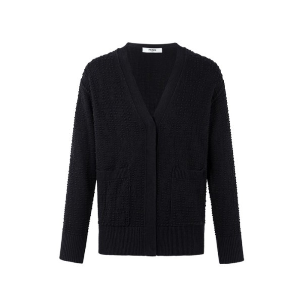펜디 남성 브이넥 가디건 - Fendi Mens V-neck Cardigan - fec12456x