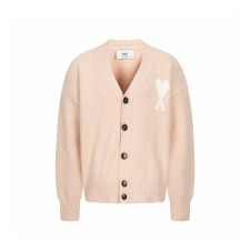 아미 남/녀 브이넥 가디건 - Ami Unisex V-neck Cardigan - amc9678x