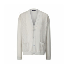 루이비통 남성 브이넥 포인텔 가디건 - Louis vuitton Mens V-neck Pointel Cardigan - lvc14080x
