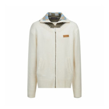 루이비통 남성 지퍼 장식 인타르시아 트랙 탑 - Louis vuitton Mens Zipped Intarsia Track Top - lvc16004x