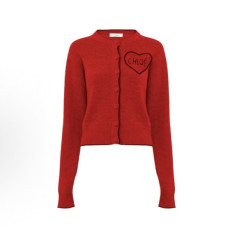 끌로에 여성 브이넥 가디건 - Chloe Womens V-neck Cardigan - chc13248x