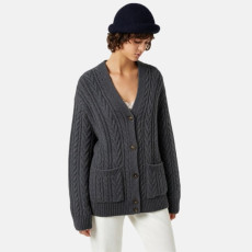 로로피아나 여성 브이넥 가디건 - Loro Piana Womens V-neck Cardigan - lpc15969x