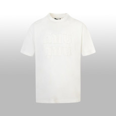 미우미우 남/녀 화이트 반팔 셔츠 - Miumiu Unisex White Tshirts - mic421x