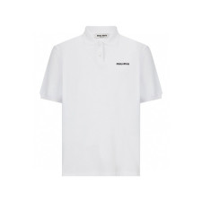 미우미우 남/녀 반팔 폴로 셔츠 - Miumiu Unisex Polo Tshirts - mic446x