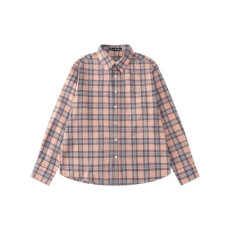 아크네 남/녀 핑크 체크 셔츠 - Acne Studios Unisex Pink Shirts - acn679x