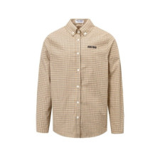 미우미우 남/녀 체크 셔츠 - Miumiu Unisex Flanner Shirts - miu4874x