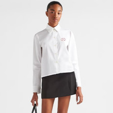 프라다 여성 모던 화이트 셔츠 - Prada Womens White Tshirts - prc5114x