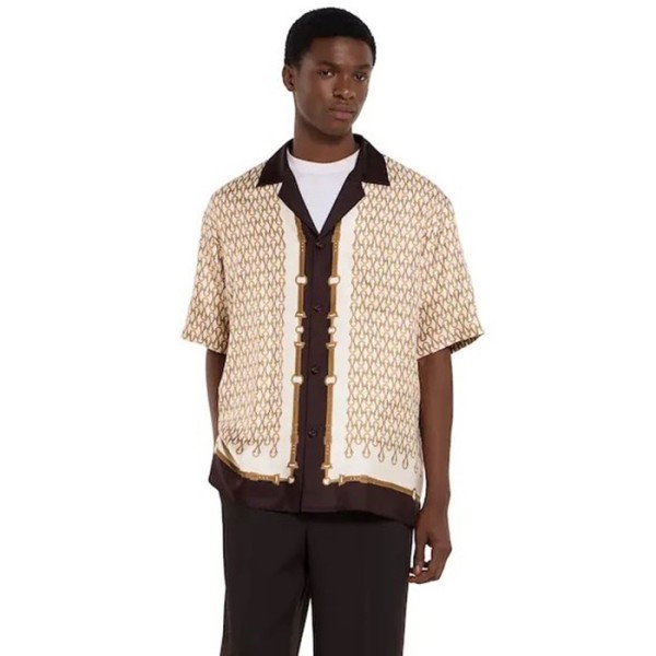 구찌 남성 포플린 볼링 셔츠 - Gucci Mens Poplin Bowling Shirt - guc13727x