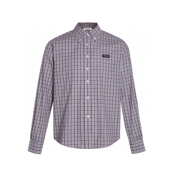 미우미우 남/녀 체크 셔츠 - Miumiu Unisex Flanner Shirts - mic7852x
