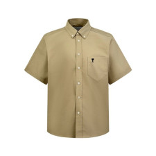 아미 남성 반팔 셔츠 - Ami Mens Basic Shirts - amc14053x