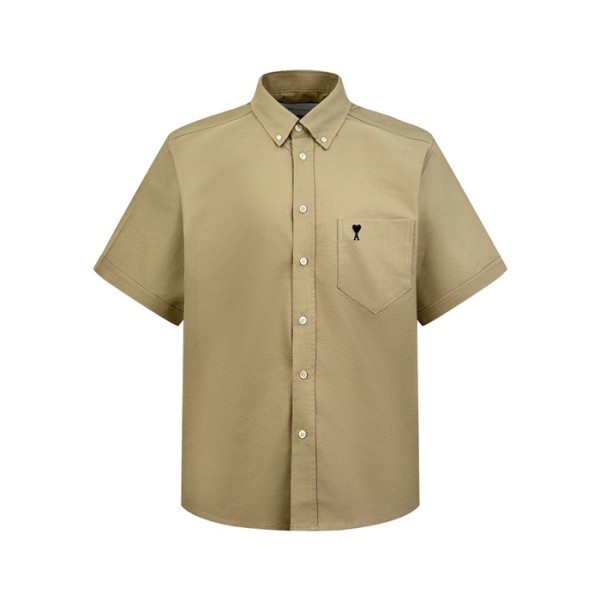 아미 남성 반팔 셔츠 - Ami Mens Basic Shirts - amc14053x