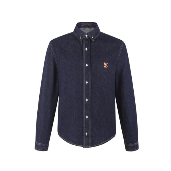 루이비통 남성 데님 셔츠 - Louis vuitton Mens Denim Shirts - lvc14979x