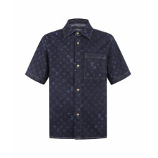 루이비통 남성 반팔 셔츠 - Louis vuitton Mens Denim Shirt - lvc15251x