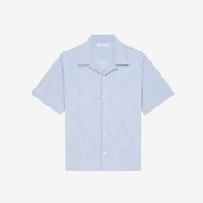 지방시 남성 스탬프 프린트 핀스트라이프 셔츠 - Givenchy Mens Stamp Print Pinstripe Shirt - gic15380x
