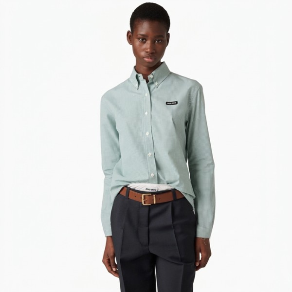 미우미우 여성 클래식 셔츠 - Miumiu Womens Dress Shirts - mic13924x