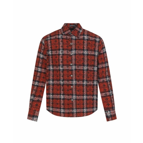 크롬하츠 남성 체크 셔츠 - Chrom hearts Mens Flanner Shirts - chc15506x
