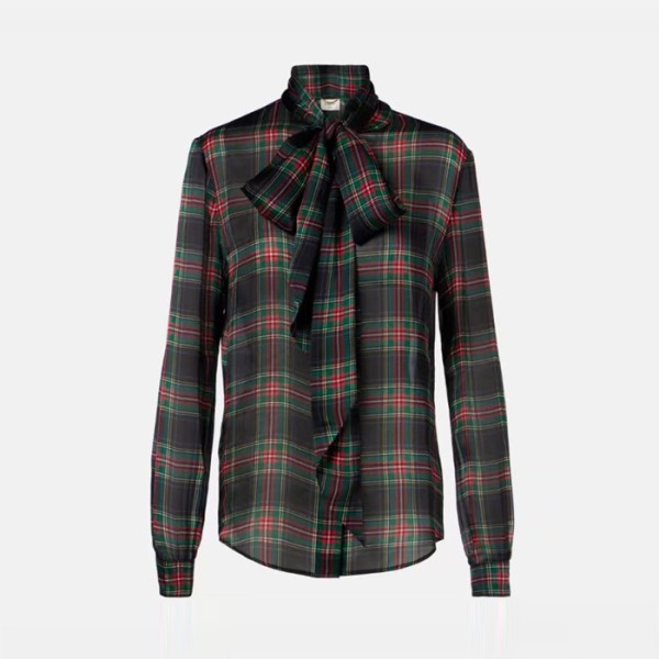 입생로랑 여성 실크 셔츠 - Saint Laurent Womens Silk Shirts - ysc14167x