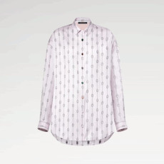 루이비통 여성 스트라이프 보석 프린트 셔츠 파자마 팬츠 - Louis vuitton Womens Striped Jewel Print Shirt Pajama Pants - lvc14454x