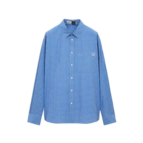 로에베 남성 체크 셔츠 - Loewe Mens Check Shirt - loc16077x