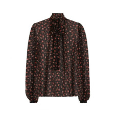 돌체앤가바나 여성 꽃무늬 타이 블라우스 - Dolce&Gabbana Womens Floral Tie Blouse - doc15160x