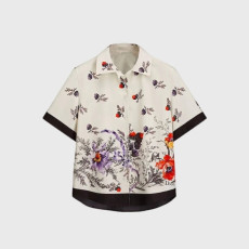 디올 여성 반팔 블라우스 - Dior Womens Short-Sleeved Blouse - dic15668x