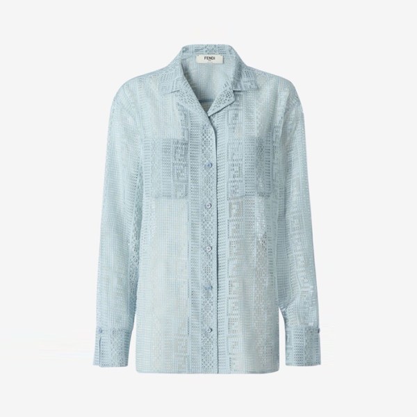 펜디 여성 FF 모티프 셔츠 - Fendi Womens FF Motif Shirt - fec15876x
