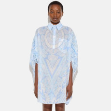 푸치 여성 모스키노 아카이브 클라우드 프린트 셔츠 미니 드레스 - Pucci Womens Moschino Archive Clouds Print Shirt Mini Dress - puc16008x
