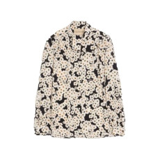 발렌티노 여성 가라바니 플로럴 실크 블라우스 - Valentino Womens Garavani Floral Silk Blouse- vac15978x