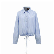 로에베 여성 이비자 블렌드 스트라이프 셔츠 - Loewe Womens Ibiza Stripe Shirt - loc16231x