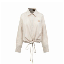로에베 여성 이비자 블렌드 스트라이프 셔츠 - Loewe Womens Ibiza Stripe Shirt - loc16232x