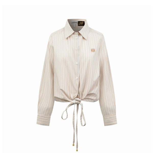 로에베 여성 이비자 블렌드 스트라이프 셔츠 - Loewe Womens Ibiza Stripe Shirt - loc16232x