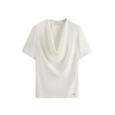 디올 여성 반팔 드레이프 블라우스  - Dior Womens Short-Sleeved Draped Blouse - dic16260x