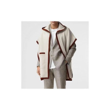 버버리 남/녀 아이보리 판쵸 - Burberry Unisex Ivory Poncho - bur4599x