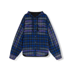 발렌시아가 남/녀 캐쥬얼 네이비 후드티 - Balenciaga Unisex Navy Hoodie - ba12x
