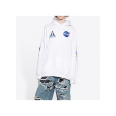 발렌시아가 남/녀 화이트 후드티 - Balenciaga Unisex White Hoodie - ba21x