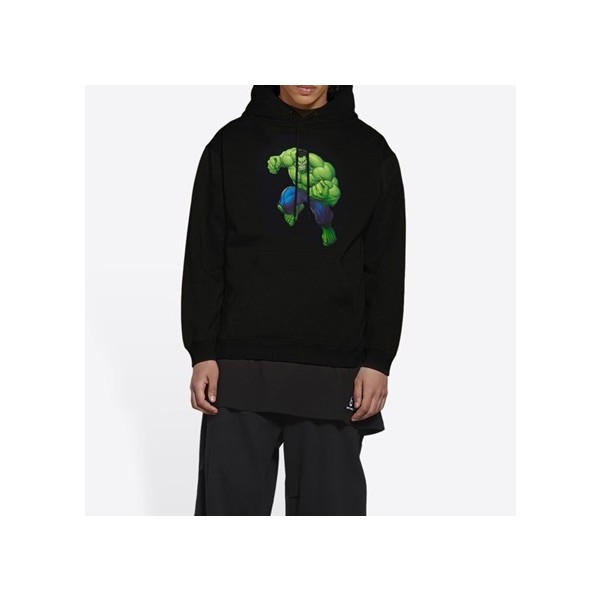 발렌시아가 남/녀 블랙 후드티 - Balenciaga Unisex Black Hoodie - ba23x
