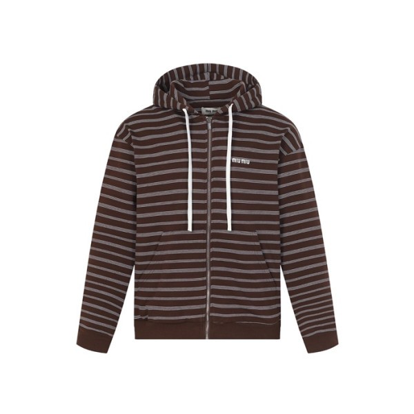 미우미우 남성 집업 후드티 - Miumiu Mens Zip-up Hoodie - mic12240x