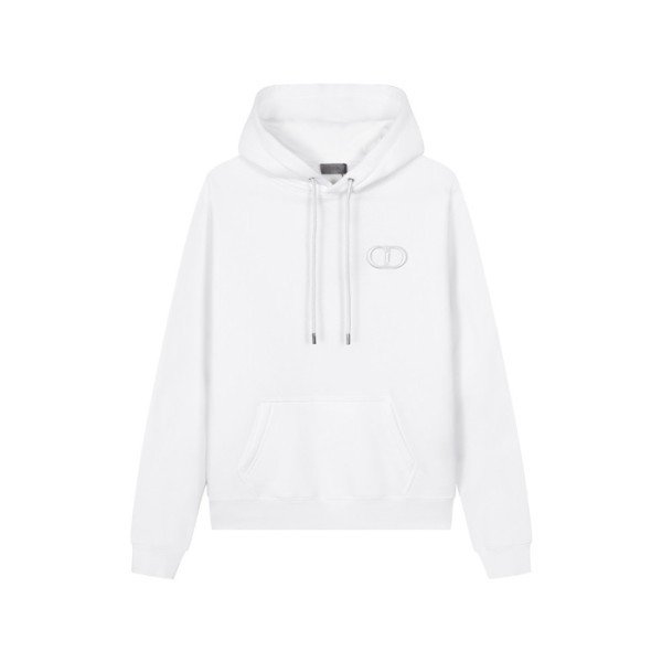 디올 남/녀 화이트 후드티 - Dior Unisex White Hoodie - dic1915x