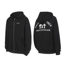 크롬하츠 남성 집업 후드티 - Chrom hearts Mens Zip-up Hooded - chc12829x