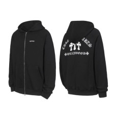크롬하츠 남성 집업 후드티 - Chrom hearts Mens Zip-up Hooded - chc12829x