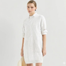 브루넬로쿠치넬리 여성 미니 드레스 - Brunello Cucinelli Womens Dazzling Water Lilies Mini Dress - brc14179x