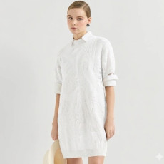브루넬로쿠치넬리 여성 미니 드레스 - Brunello Cucinelli Womens Dazzling Water Lilies Mini Dress - brc14179x
