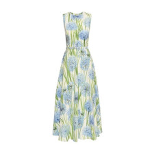 오스카 드 라 렌타 여성 플로럴 프린트 미디 드레스 - Oscar De La Renta Womens Floral-Print Midi Dress - osc14288x